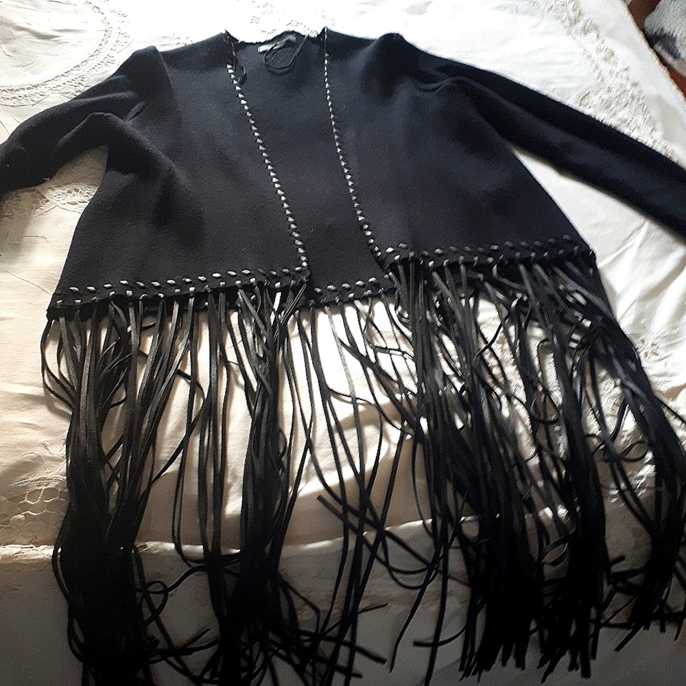 Zara fringe cardigan